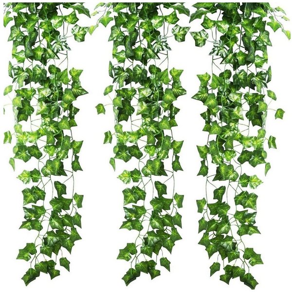 Kunstranke Efeu Künstlich, Efeu Girlande Hängend Ivy Leaves 220 cm, Coonoor, für Garten Hochzeit Weihnachts Neujahrs Party Wanddekoration
