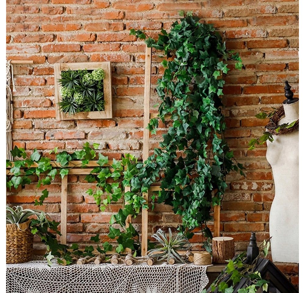 Kunstranke Efeu Künstlich, Efeu Girlande Hängend Ivy Leaves 220 cm, Coonoor, für Garten Hochzeit Weihnachts Neujahrs Party Wanddekoration – Bild 5 von 5