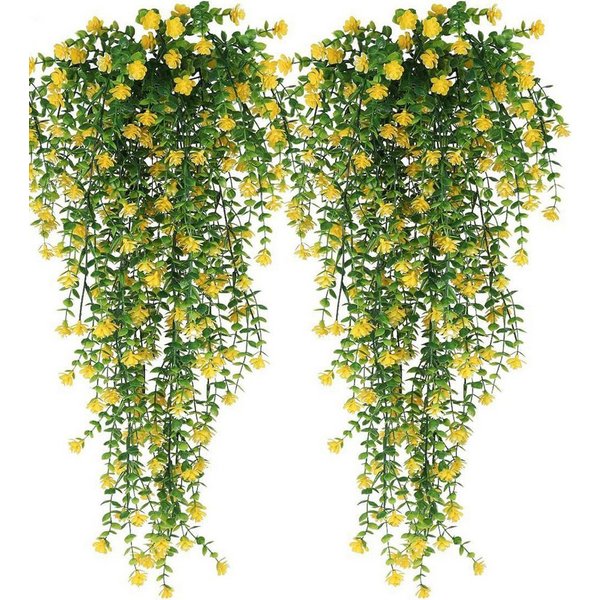 Kunstranke kunstblumen,Künstliche Hängepflanzen, Coonoor, ( 2 Stück) , Wanddekoration