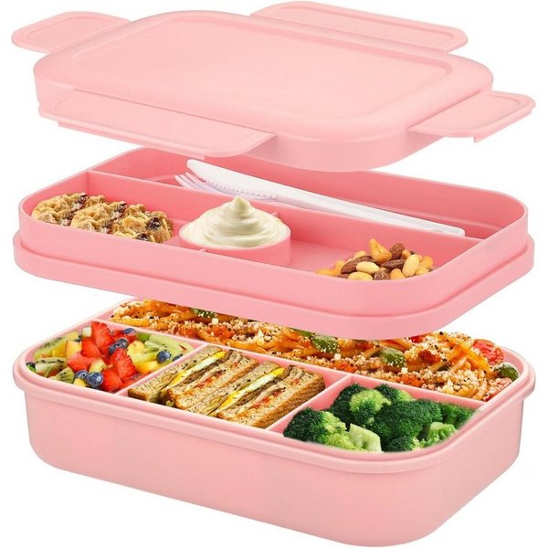 Coonoor Lunchbox Snackbox Box mit variablen Fächern Brotdose Kinder mit Fächern