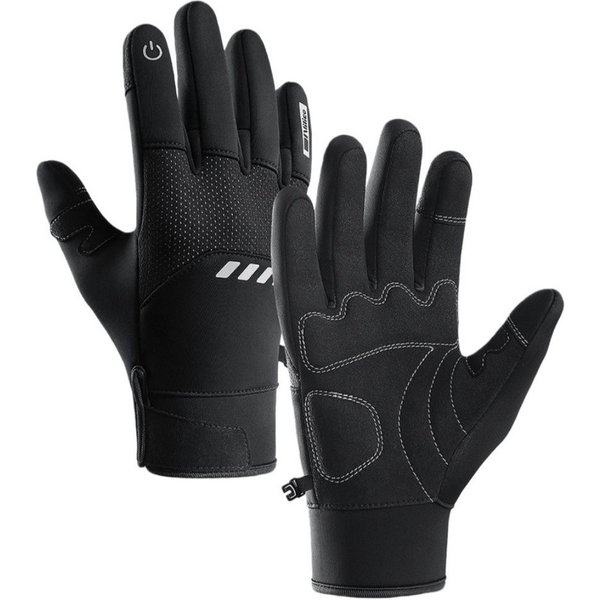 Coonoor Multisporthandschuhe Fahrradhandschuhe Winter Warme Thermo Touchscreen Handschuhe (Winddicht, Wasserabweisend für Damen und Herren) für Radsport, Mounta