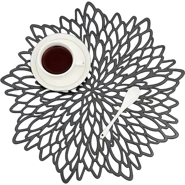 Coonoor Platzset PVC Platzset Abwaschbar Platzsets Tischsets Rund, 38cm, (6-St)