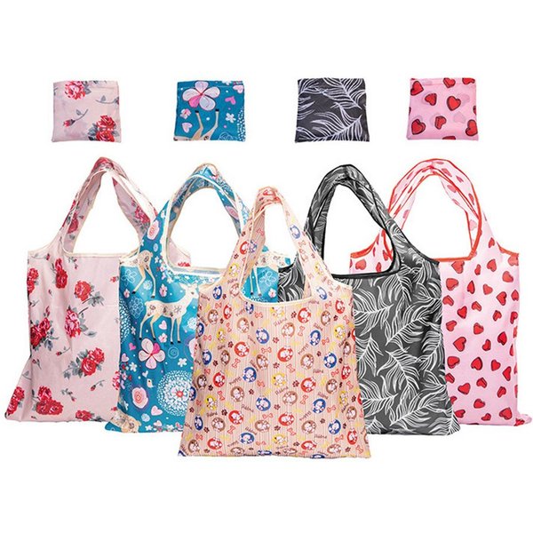 Coonoor Schultertasche Einkaufsshopper Faltbare Wiederverwendbarer Einkaufsbeutel 64x44cm (5-tlg)