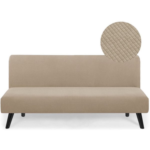 Coonoor Sofahusse Futonbezug ohne Armlehnen, Stretch-Sofabezug Maschinenwaschbar