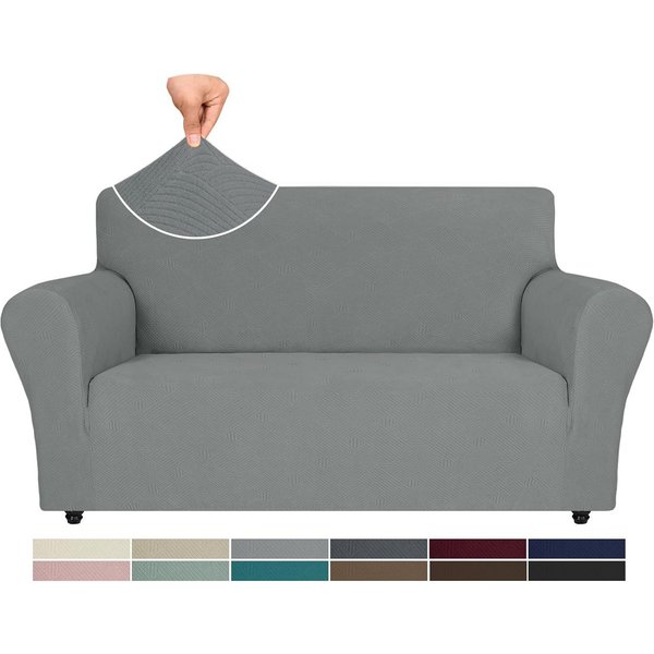 Coonoor Sofahusse Stretch Sofabezug, Sofa Überzug 1/2/3/4 Sitzer, Sofaschoner rutschfest, Elastisch Couch Überzug Mit Armlehnen, Sofaüberwurf Couch Überwurf