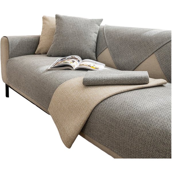 Coonoor Sofaschoner rutschfest, Vintage Design Sofaschutz, Geeignet für alle Jahreszeiten