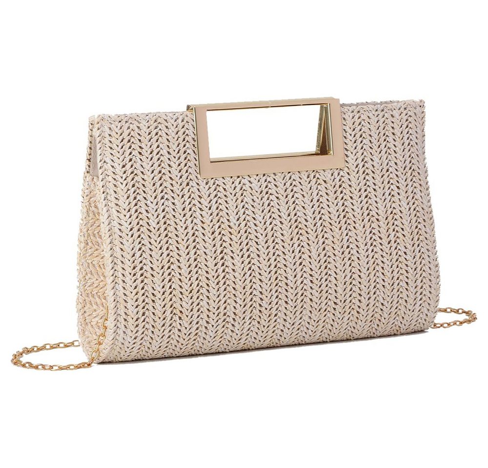 Coonoor Strandtasche Damen Strandtasche Stroh, Straw Clutch, Bohemian Clutch Stroh – Bild 2 von 5