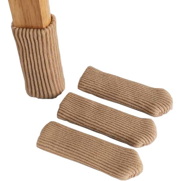 Coonoor Stuhlsocke 24 Stück Stuhlsocken, Elastisch Möbelsocken Gestrickte, (Stuhlbeinkappen, Dicke Unterseite, 24 St), Antirutsch Pads für Möbel,Tisch, Bodensch