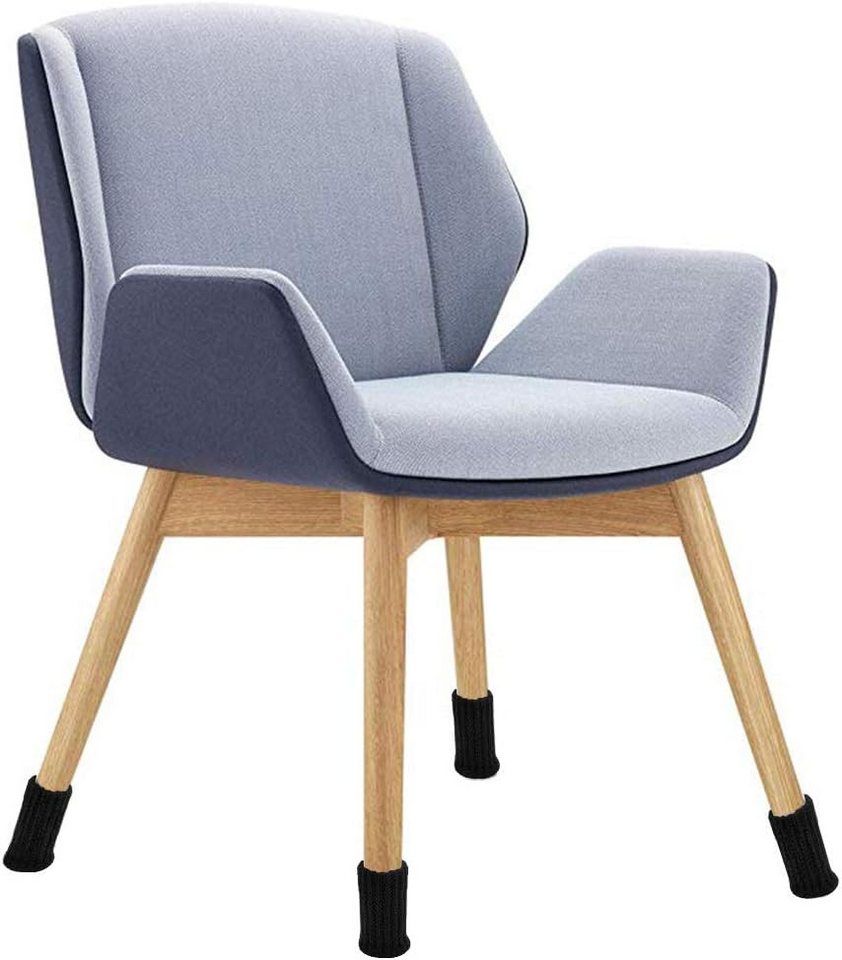 Coonoor Stuhlsocke 24 Stück Stuhlsocken, Elastisch Möbelsocken Gestrickte, (Stuhlbeinkappen, Dicke Unterseite, 24 St), Antirutsch Pads für Möbel,Tisch, Bodensch – Bild 2 von 5