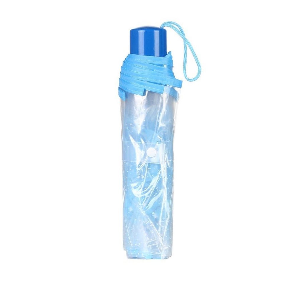 Coonoor Taschenregenschirm Minischirm Transparent, Stockregenschirm für Erwachsene, mit gewölbtem Dach und leichtem Wind- und Regenschutz – Bild 3 von 4