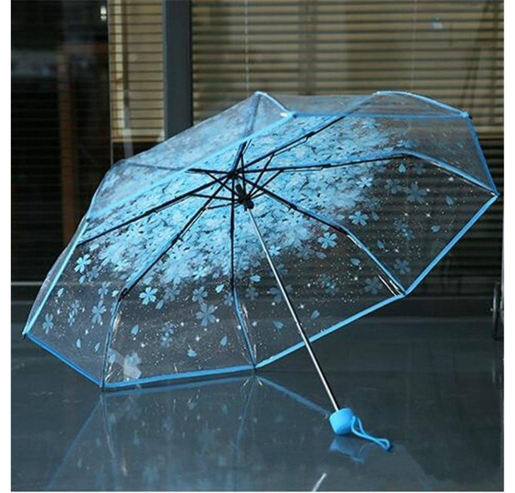 Coonoor Taschenregenschirm Minischirm Transparent, Stockregenschirm für Erwachsene, mit gewölbtem Dach und leichtem Wind- und Regenschutz – Bild 4 von 4