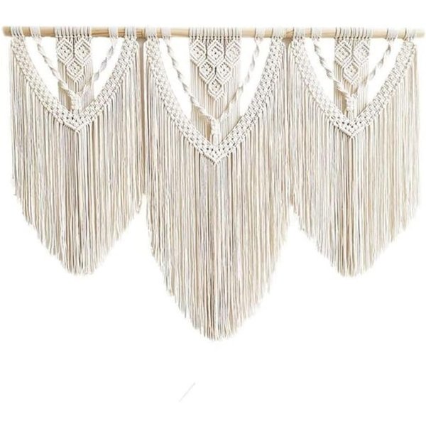 Coonoor Wanddekoobjekt Boho Deko-Makramee Wandbehang, Elegante Wandteppich-Fransen, Für Wohnzimmer/Schlafzimmer/Balkon