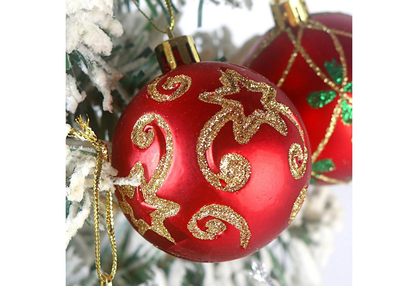 Coonoor Weihnachtsbaumkugel 30ct/ 60mm Weihnachtskugeln Ornamente, bruchsichere – Bild 4 von 5