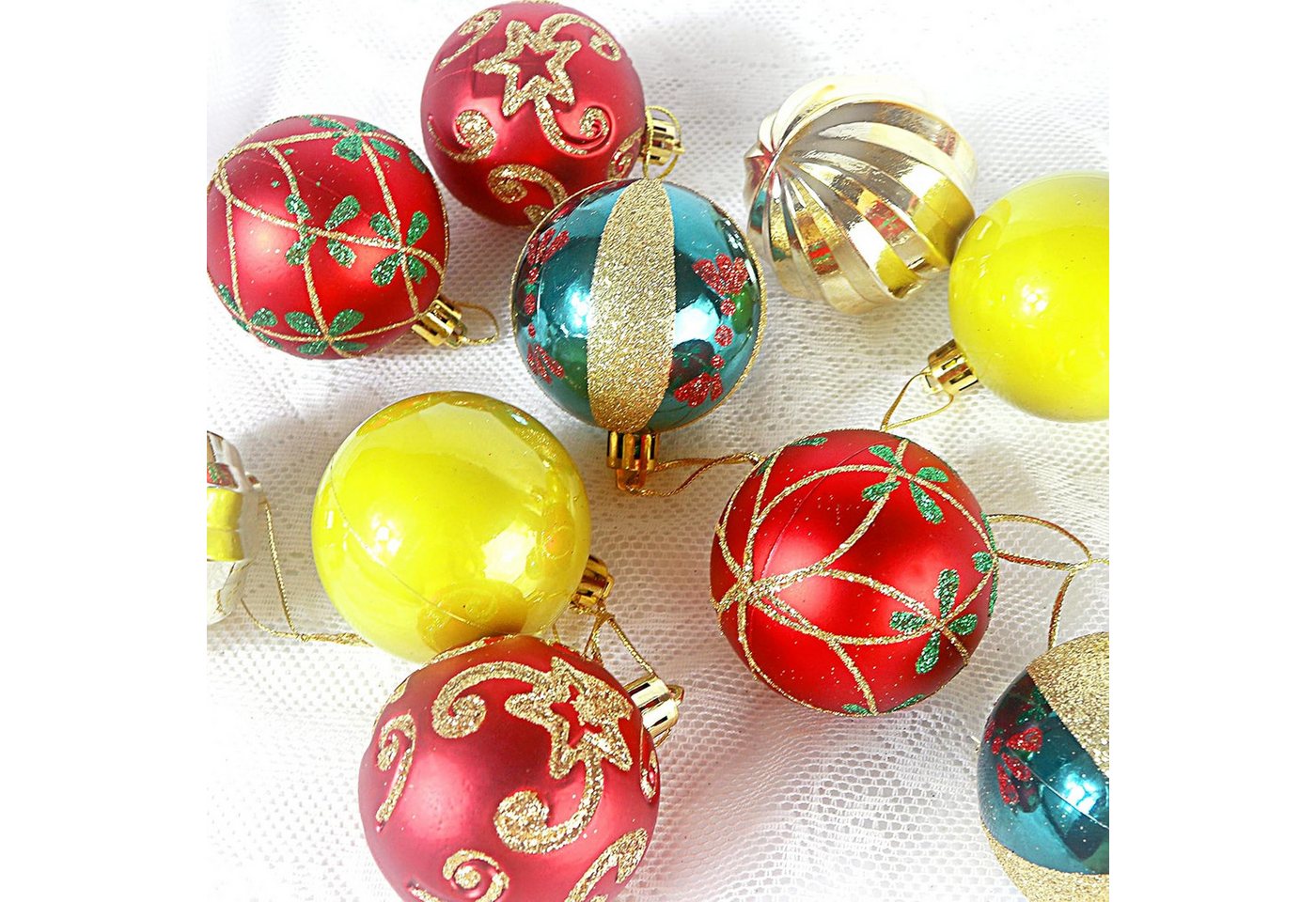 Coonoor Weihnachtsbaumkugel 30ct/ 60mm Weihnachtskugeln Ornamente, bruchsichere – Bild 5 von 5