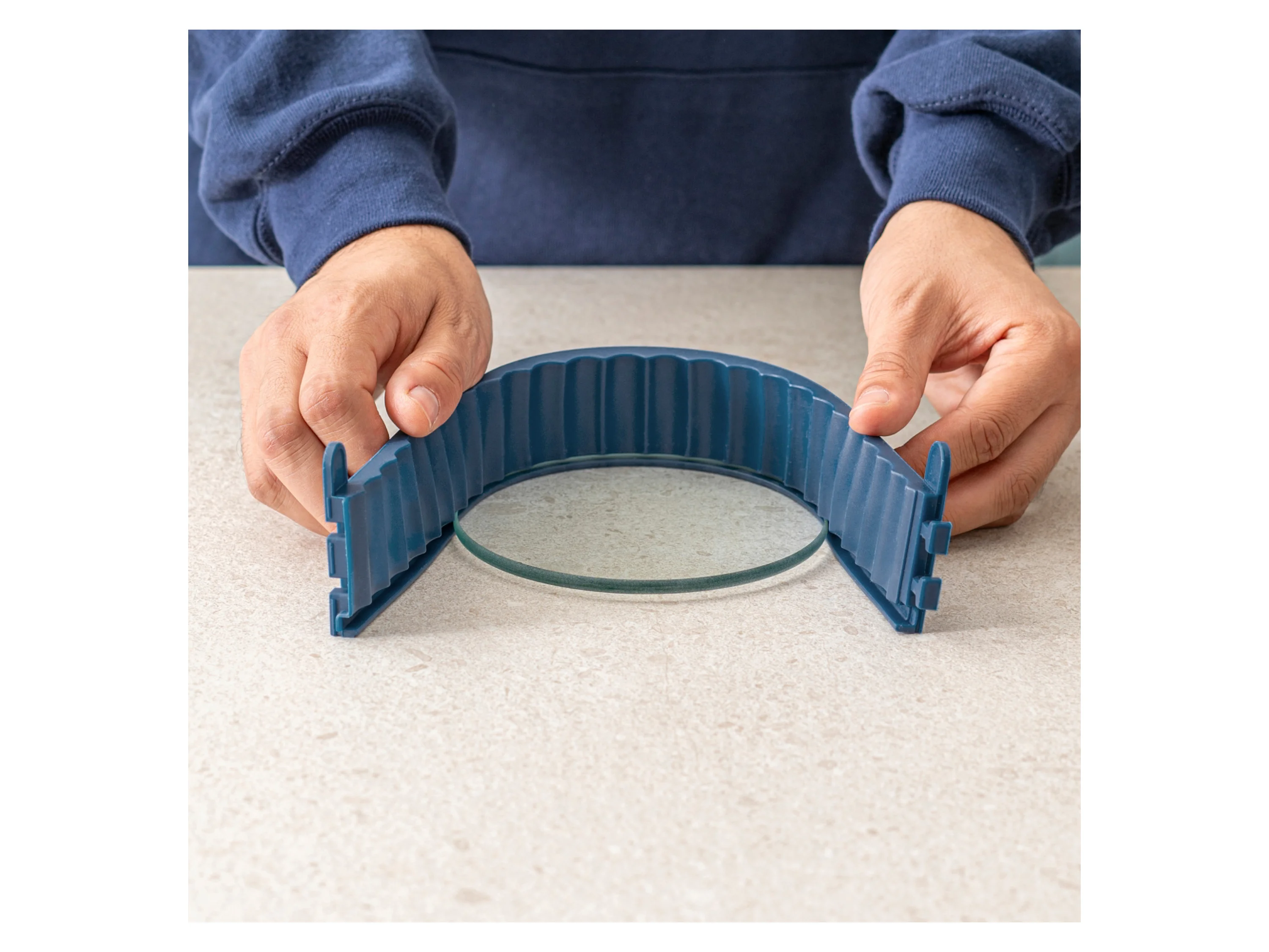 COOX Quicheform mit Glasboden Ø 12 cm (Blaugrau) – Bild 3 von 4