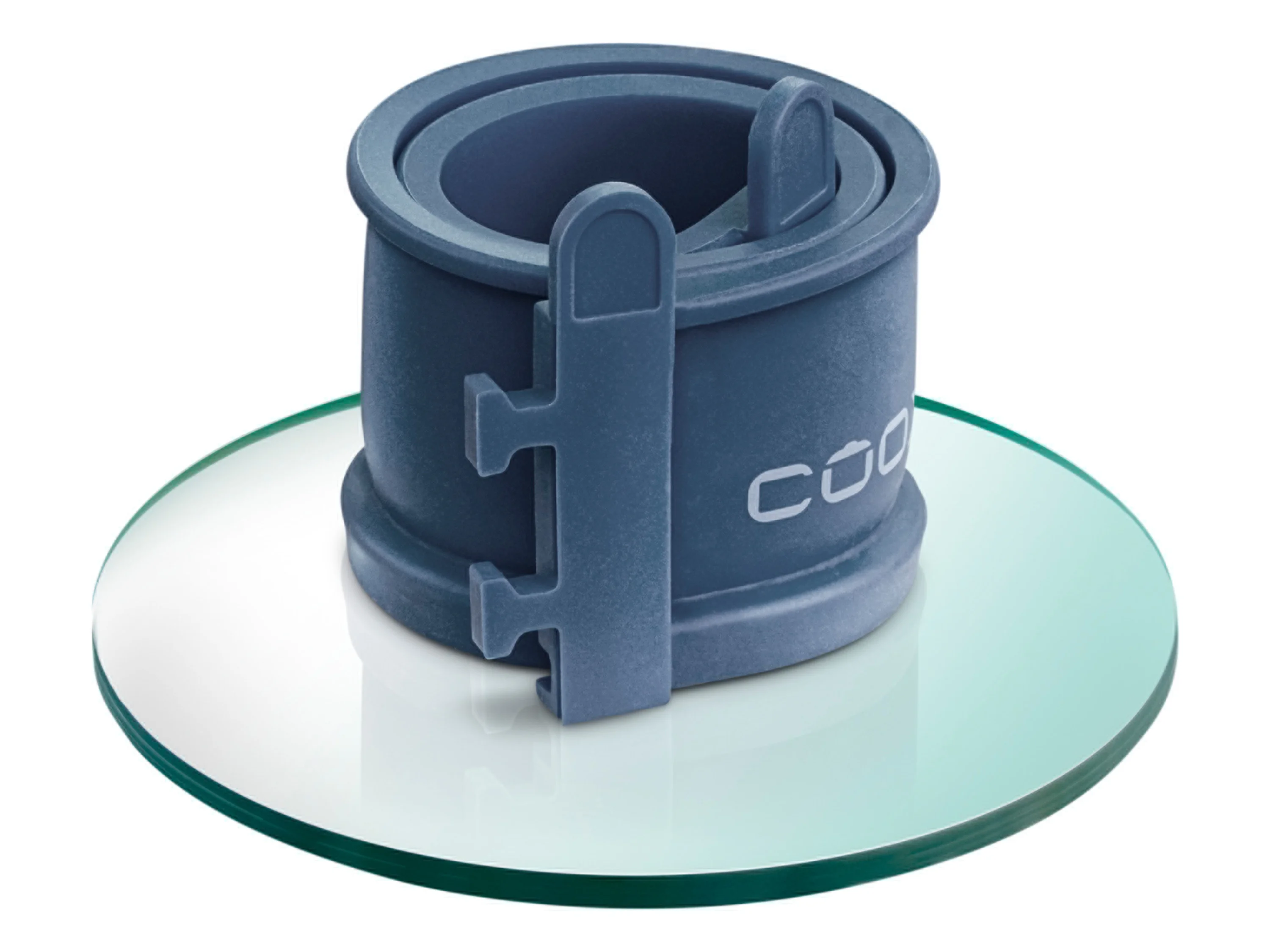 COOX Springform Mini mit Glas-Servierplatte Ø 12x5 cm (Blaugrau) – Bild 4 von 4