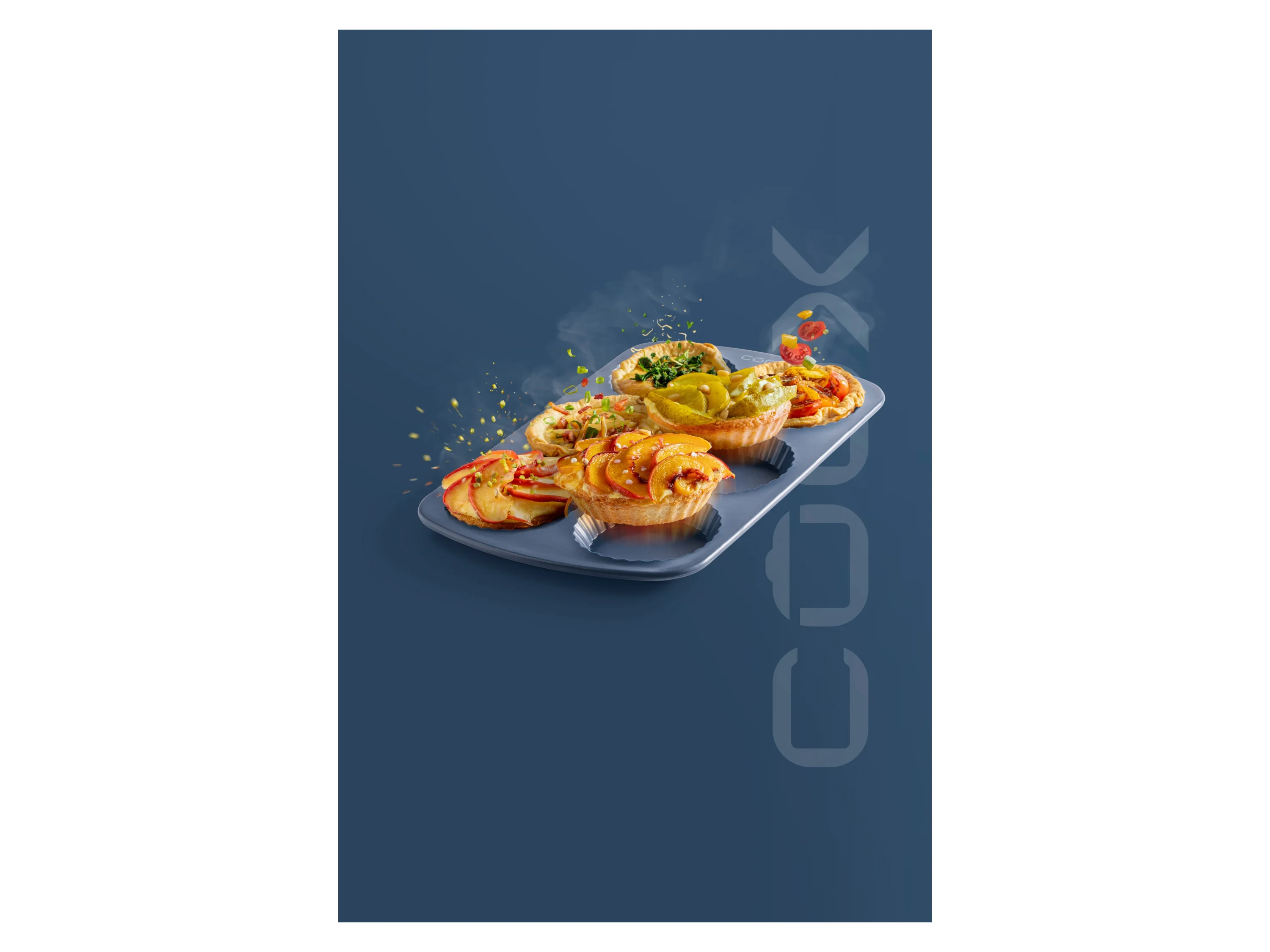 COOX Tarteletteform 34 x 21,8 x 1,8 cm (Blaugrau) – Bild 2 von 2
