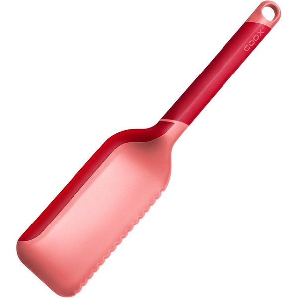 coox Tortenheber Tortenheber mit Schneidfunktion Silikon Rot, Schneidheber Kuchenschneider