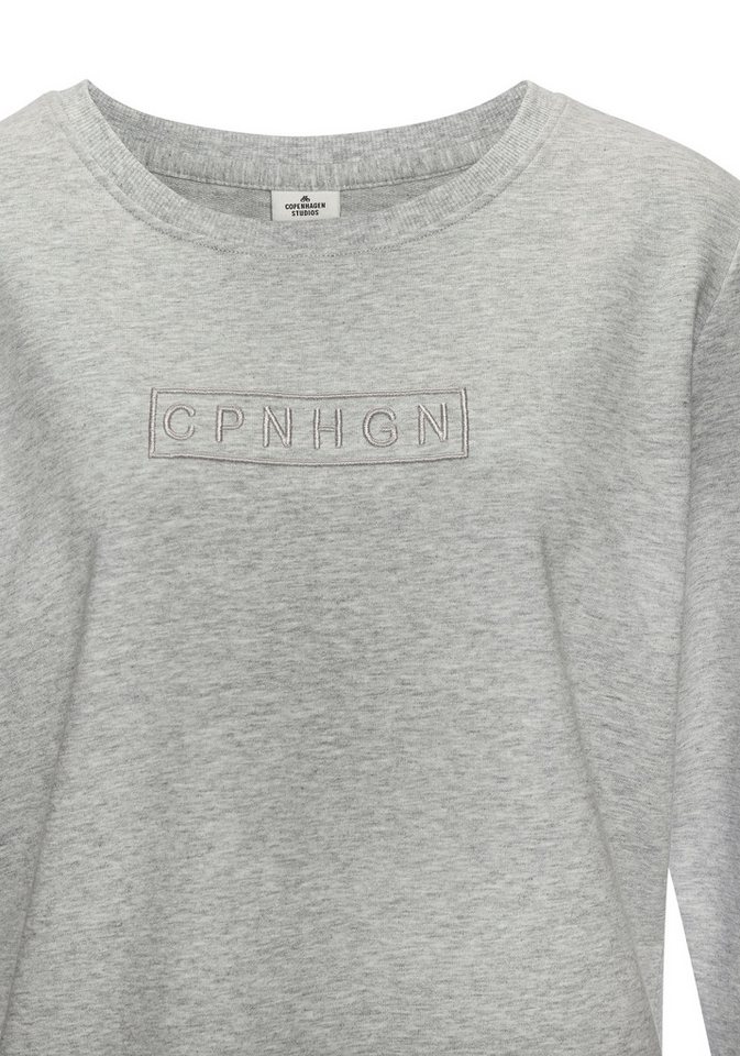 Copenhagen Studios Langarmshirt mit hochwertiger Logostickerei – Bild 5 von 5