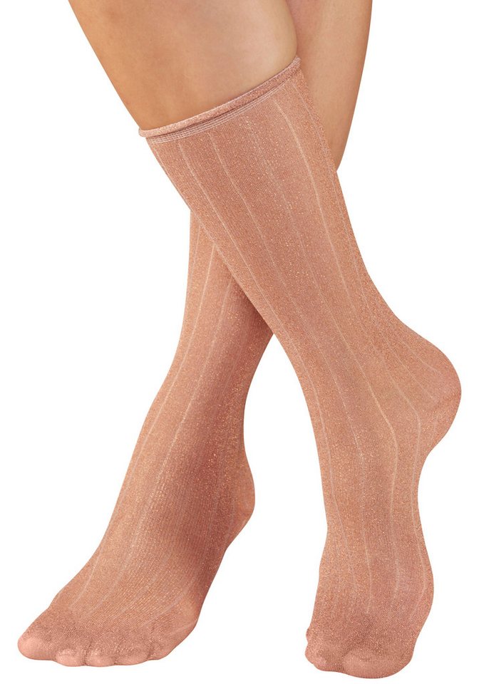 Copenhagen Studios Langsocken (Packung, 2-Paar) transparent und mit Glitzer – Bild 2 von 5