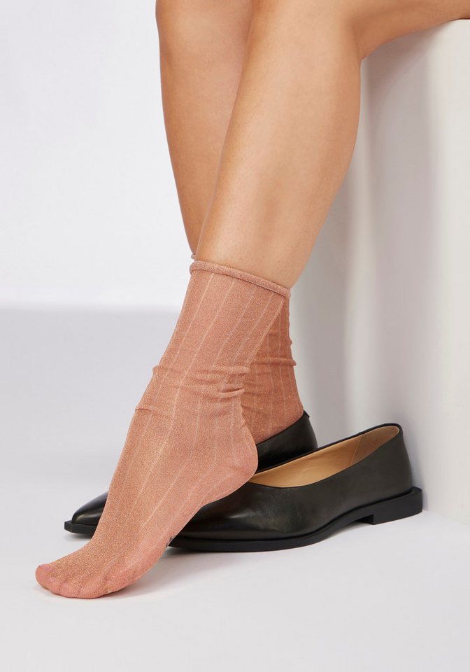 Copenhagen Studios Langsocken (Packung, 2-Paar) transparent und mit Glitzer – Bild 3 von 5