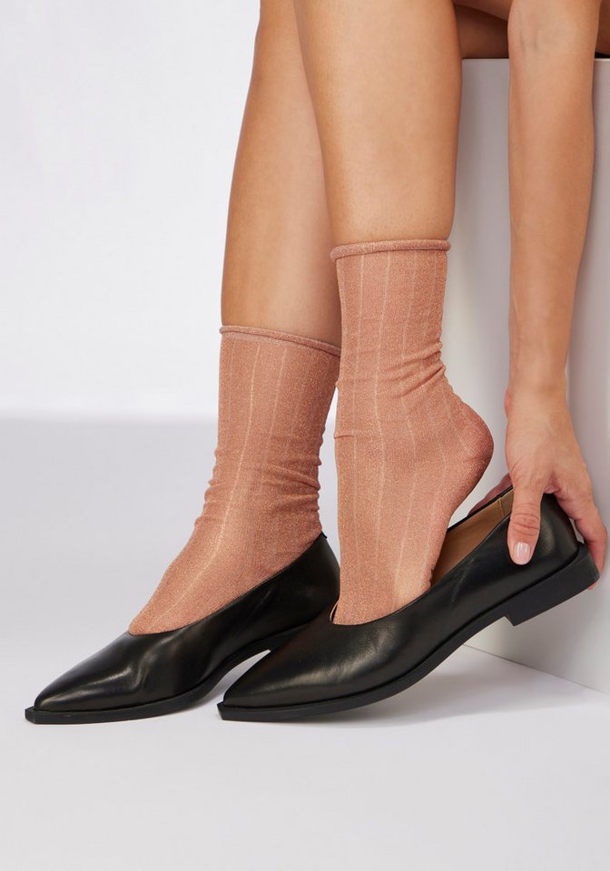 Copenhagen Studios Langsocken (Packung, 2-Paar) transparent und mit Glitzer – Bild 4 von 5