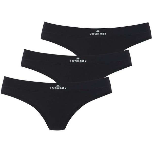 Copenhagen Studios String mit Logodruck am Bund (3er-Pack) aus softer Bio-Baumwollqualität