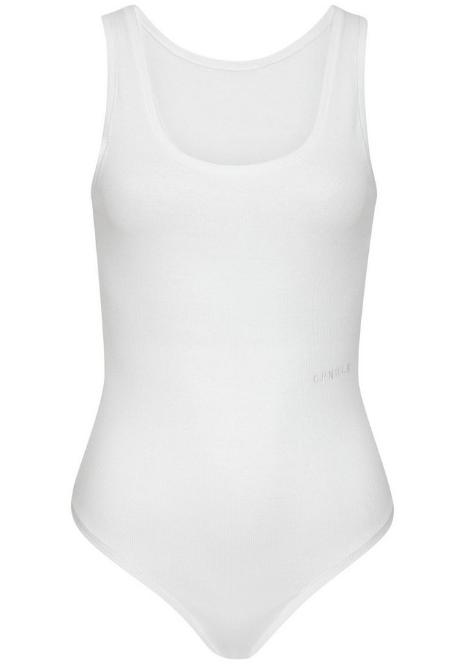 Copenhagen Studios Stringbody mit hochwertiger Logostickerei aus gerippter Bio-Baumwollqualität – Bild 2 von 5