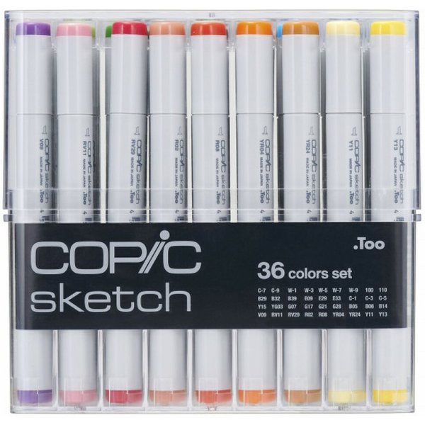 COPIC Marker Sketch Set 36St - Künstlerstifte, (1-tlg)