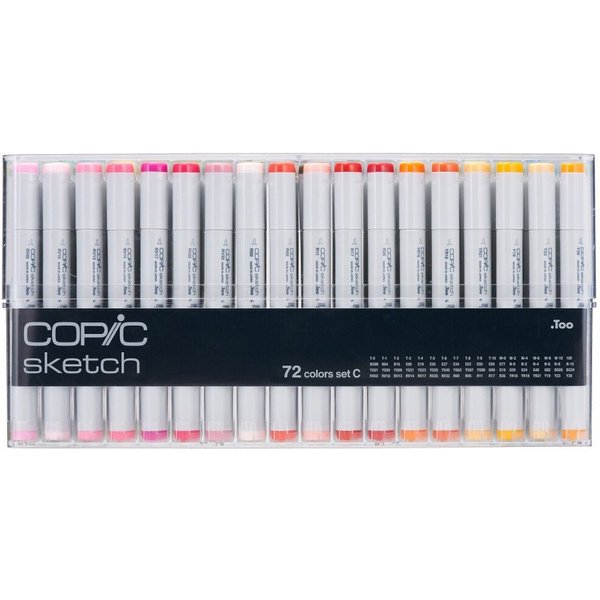 COPIC Marker Sketch Set C 72St - Künstlerstifte Set, (1-tlg)