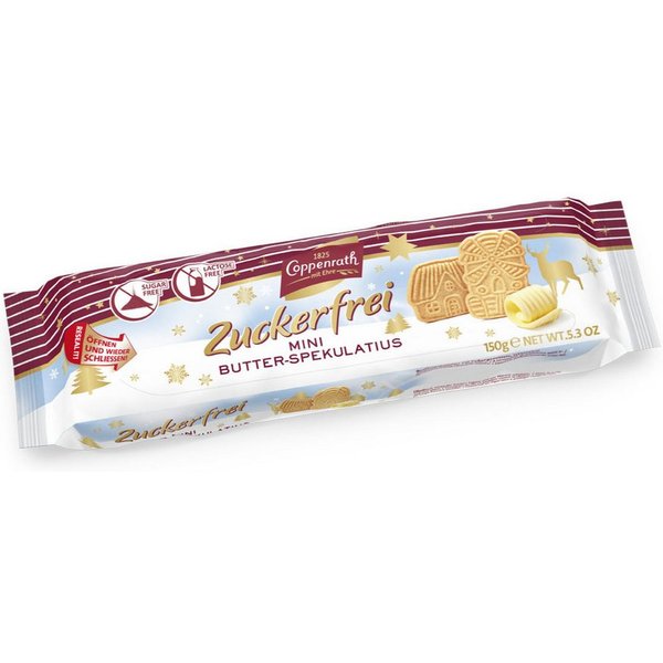 Coppenrath Süßigkeit, Coppenrath Mini Butter Spekulatius Zucker und Laktosefrei 150g