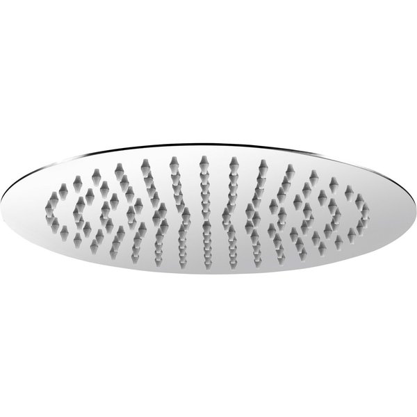CORNAT Kopfbrause 250 mm Kopfdurchmesser - 1 Strahlart - Kugelgelenk & Anti-Kalk-Düsen, Extra schlankes Design - Edelstahl rostfrei