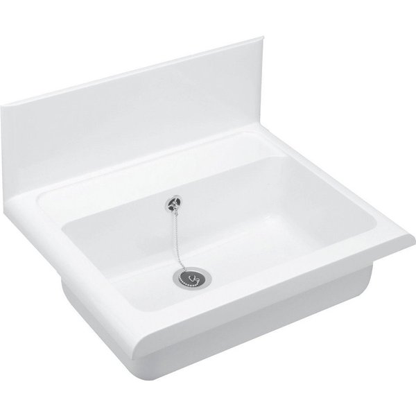 CORNAT Waschbecken, mit Überlauf, Wandausgussbecken, Breite 55 cm