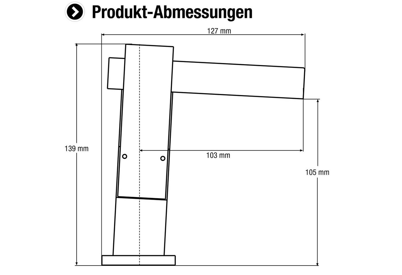 CORNAT Waschtischarmatur Tardes HD, Messing, verchromt – Bild 3 von 3