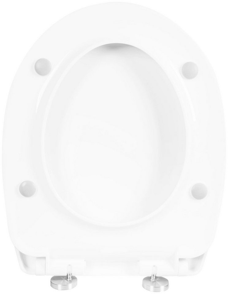 CORNAT WC-Sitz Ansprechendes Design - Pflegeleichter Thermoplast - Quick up, Clean Funktion - Absenkautomatik - Montage von oben / Toilettensitz – Bild 3 von 5
