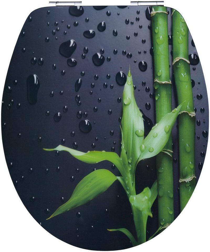 CORNAT WC-Sitz Elegante Acryl-Oberfläche - Hochwertiger Holzkern - Absenkautomatik, Schnellbefestigung - Komfortables Sitzgefühl / Toilettensitz – Bild 3 von 5