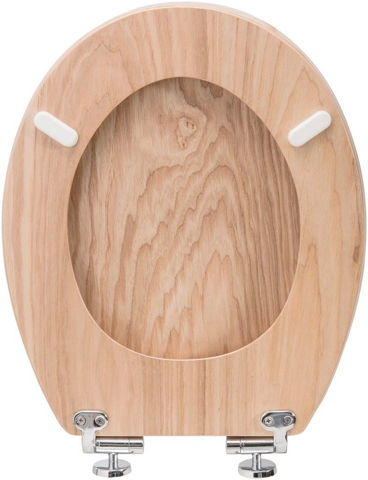 CORNAT WC-Sitz Hochwertiges Echtholz - Eiche - Komfortables Sitzgefühl, Absenkautomatik - Edle Holz-Optik passt in jedes Badezimmer – Bild 3 von 5