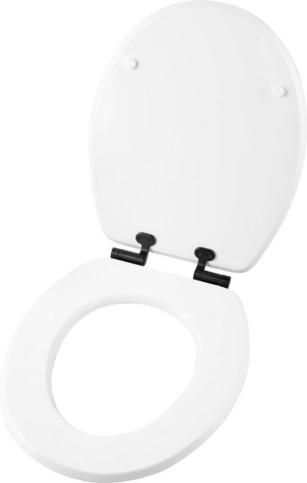 CORNAT WC-Sitz WHITE MATT STEEL, mit Absenkautomatik & Schnellbefestigung – Bild 3 von 5