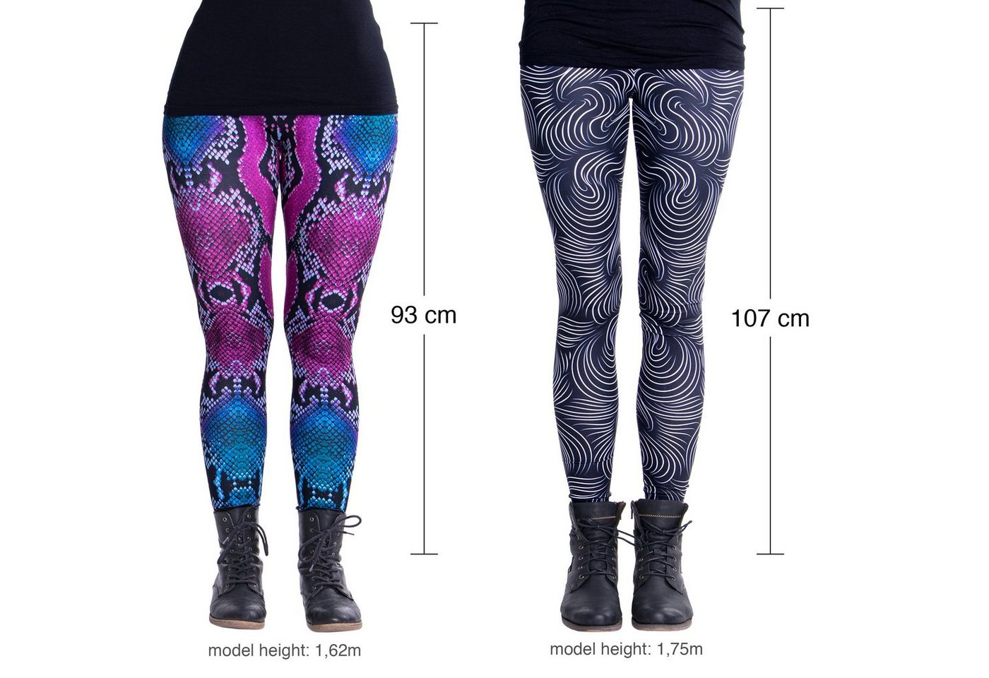 cosey Leggings Flower Line Leggings (Einheitsgröße) – Bild 4 von 5