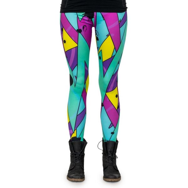cosey Leggings Neon Line Leggings, 2 Größen (XS–S & M–L) (38/M bis 40/L) Neon Jazz