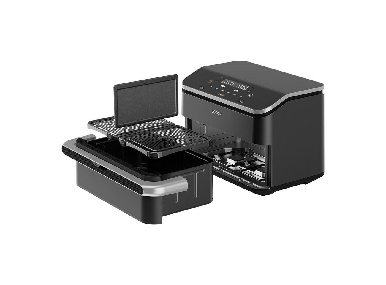 Cosori Fritteuse, 2800 W, 2 x 5 l, 35–240 °C, App-Steuerung, spülmaschinengeeignete Körbe – Bild 2 von 5