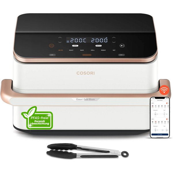 Cosori Heißluftfritteuse CAF-TF101S-WEUR, 2800 W
