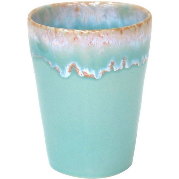 Costa Nova Becher Lungo Latte Grespresso, Aqua (Hellblau), 38 cl, 1-tlg., Keramik, Ø ca. 9,2 cm, Höhe ca. 11,5 cm, Füllmenge 38 cl