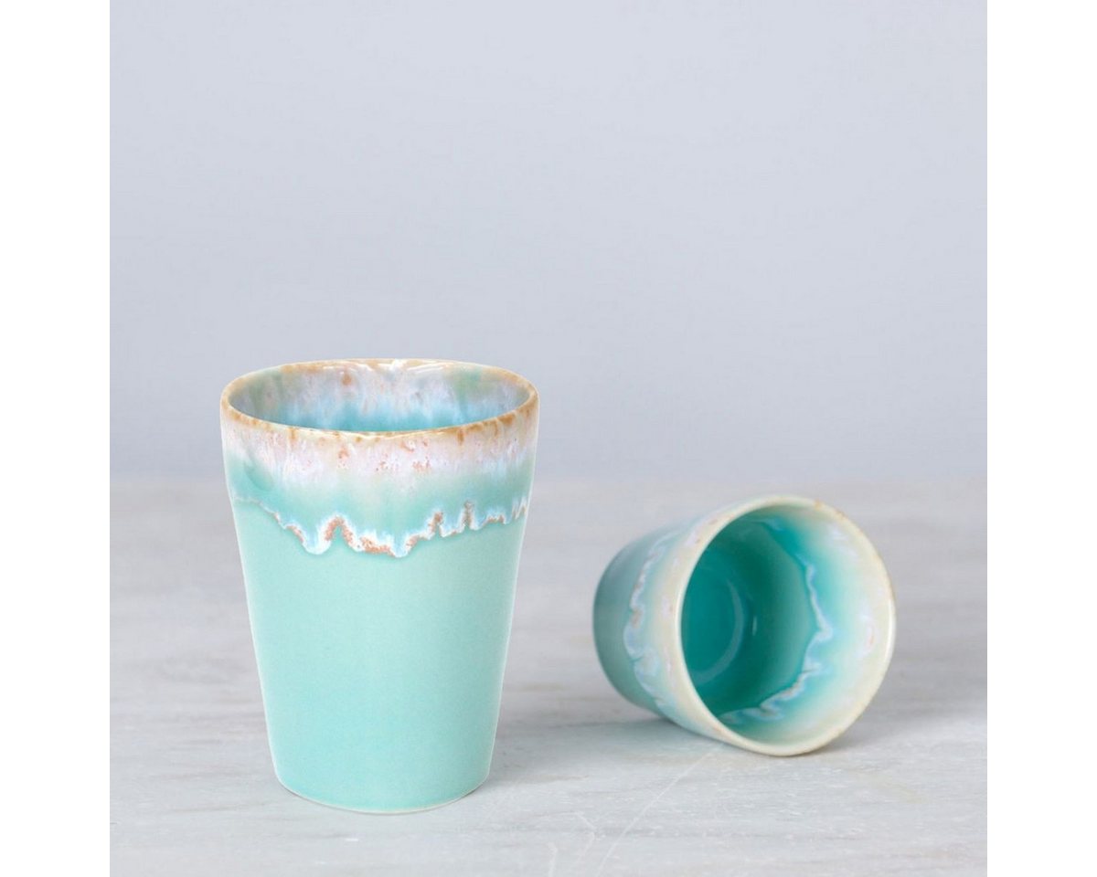Costa Nova Becher Lungo Latte Grespresso, Aqua (Hellblau), 38 cl, 1-tlg., Keramik, Ø ca. 9,2 cm, Höhe ca. 11,5 cm, Füllmenge 38 cl – Bild 2 von 2