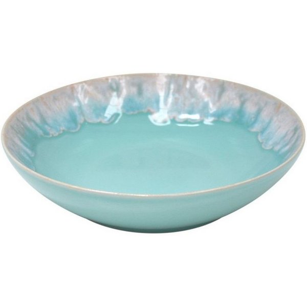 Costa Nova Suppenteller Taormina Aqua, Teller für Suppe oder Pasta, 21,5 cm, Casafina, (1 St), Hohe Brenntemperaturen, porenfrei hygienisch, wärmeschockbeständi