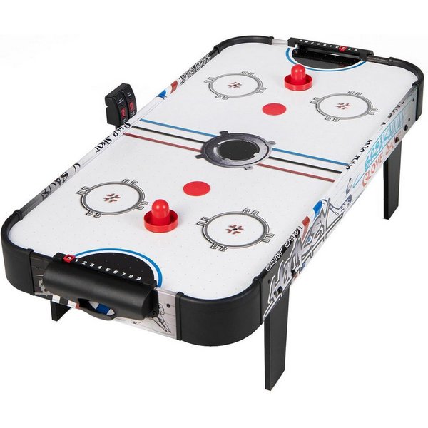 COSTWAY Air-Hockeytisch 3,5ft, mit LED-Punktezähler, 106,5 x 53,5 x 30,5 cm