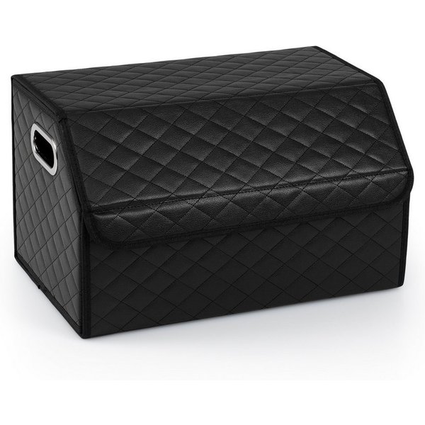COSTWAY Aufbewahrungsbox, 35L Kofferraumtasche faltbar mit Deckel & Trennwand