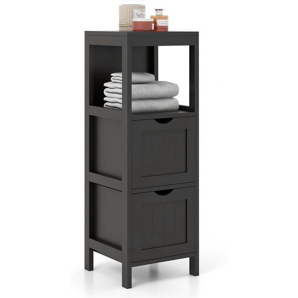 COSTWAY Badkommode Badschrank hochschrank, Badezimmerschrank, Badkommode modern