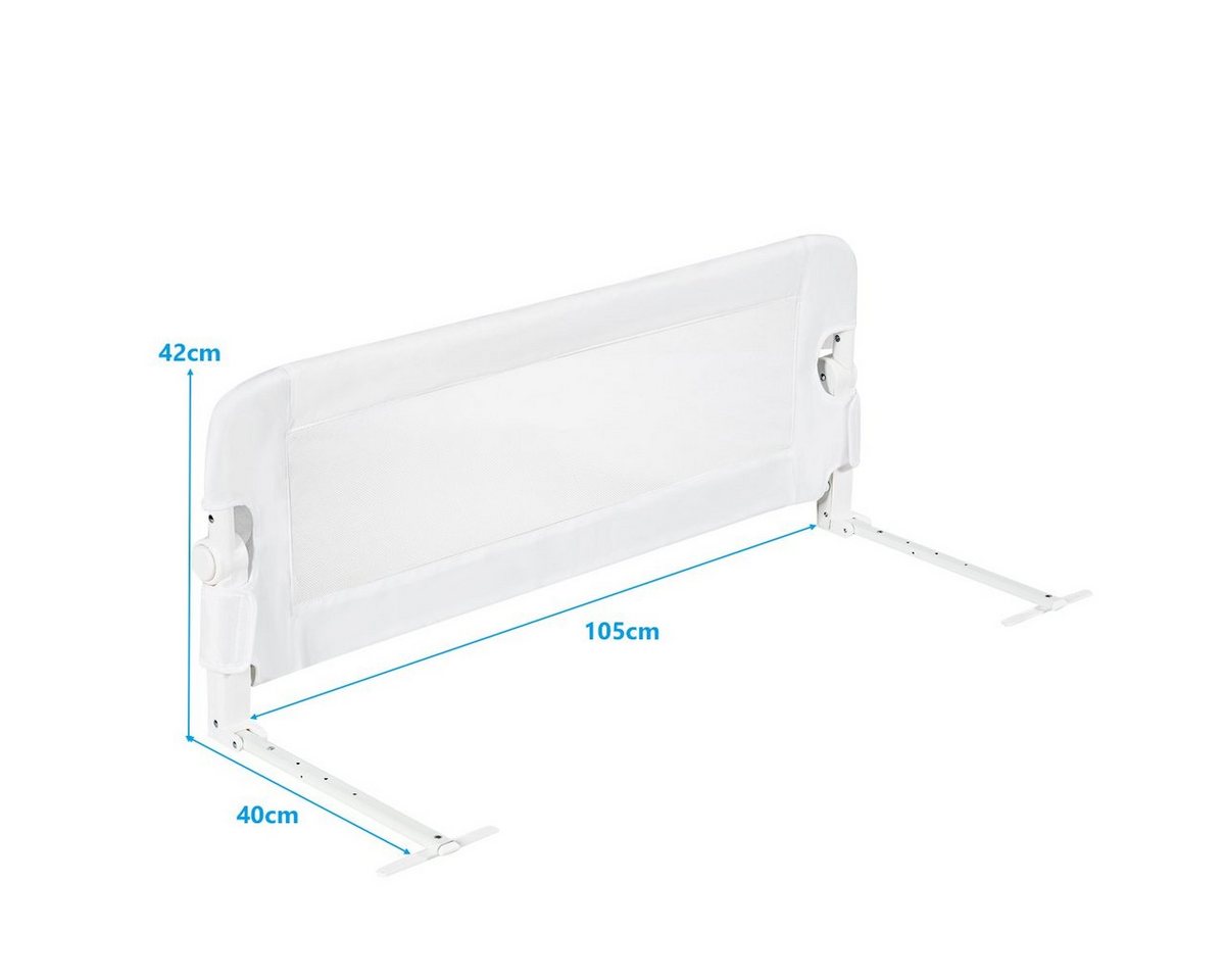COSTWAY Bettschutzgitter Bettgitter, Babybettgitter, 105 x 42 cm – Bild 4 von 4