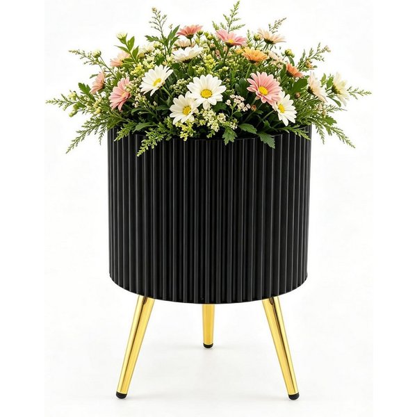 COSTWAY Blumentopf, groB drauBen, Blumenkübel mit Drainagelöchern